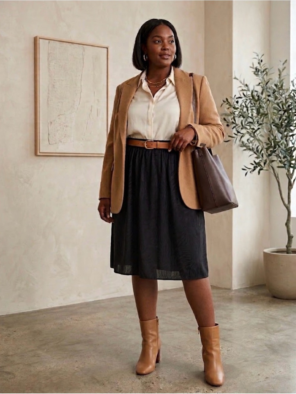 Vintage Silk Skirt
